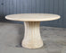Dennis and Leen Neoclassical Louis XVI Style Stone Garden Dining Table