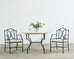 Set of Ten Neoclassical Style Iron Garden Dining Chairs