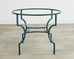 Neoclassical Style Travertine Iron Garden Dining Table