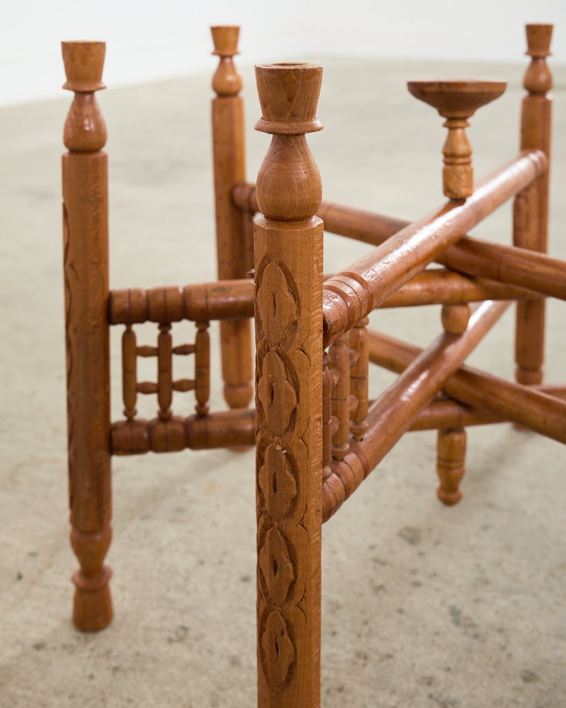 Moorish Moroccan Style Folding Wood Brass Tray Drinks Table – Erin Lane  Estate, image size:819x1024
