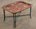 English Chinoiserie Style Faux Bamboo Lacquered Tray Table
