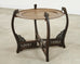 Chinese Qing Style Brass Tray Table with Dragon Supports
