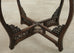 Chinese Qing Style Brass Tray Table with Dragon Supports