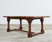 Country French Provincial Hardwood Farmhouse Trestle Dining Table