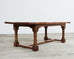 Country French Provincial Hardwood Farmhouse Trestle Dining Table