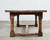 Country French Provincial Hardwood Farmhouse Trestle Dining Table