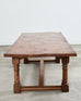 Country French Provincial Hardwood Farmhouse Trestle Dining Table