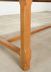 Country French Provincial Fruitwood Farmhouse Trestle Dining Table
