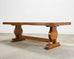 Country French Oak Farmhouse Trestle Dining Table 7.8 Ft