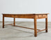 Country French Provincial Fruitwood Farmhouse Trestle Dining Table