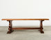 Country French Oak Farmhouse Trestle Dining Table 8 Ft.