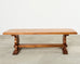Country French Oak Farmhouse Trestle Dining Table 8 Ft.