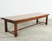 19th Century Country French Oak Farmhouse Trestle Table 9.5 Ft