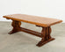 Country French Oak Farmhouse Trestle Dining Table 8 Ft.