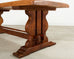Country French Oak Farmhouse Trestle Dining Table 8 Ft.