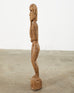 Tribal Style Carved Wood Standing Figure Sculpture