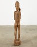 Tribal Style Carved Wood Standing Figure Sculpture