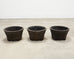 Set of Three Bronzed Faux-Bamboo Jardinières or Planters
