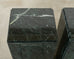 Trio of Italian Verdi Alpi Marble Pedestal Stands 41"h