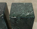 Trio of Italian Verdi Alpi Marble Pedestal Stands 41"h