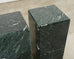 Trio of Italian Verdi Alpi Marble Pedestal Stands 41"h