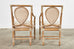 Pair of McGuire Rattan Leona Loop Back Dining Armchairs