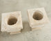 Set of Three Neoclassical Style Carved Stone Urn Planters