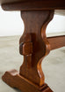 Monumental Country French Oak Farmhouse Triple Pedestal Dining Table