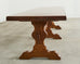 Monumental Country French Oak Farmhouse Triple Pedestal Dining Table