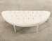 Pair of Swedish Gustavian Style Painted Demilune Benches