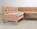 Bespoke Tufted Velvet 4-Piece Banquette Sectional Sofa 12 Ft