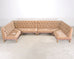 Bespoke Tufted Velvet 4-Piece Banquette Sectional Sofa 12 Ft
