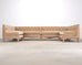 Bespoke Tufted Velvet 4-Piece Banquette Sectional Sofa 12 Ft