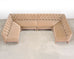 Bespoke Tufted Velvet 4-Piece Banquette Sectional Sofa 12 Ft