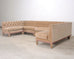 Bespoke Tufted Velvet 4-Piece Banquette Sectional Sofa 12 Ft