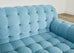 George Smith Tufted Mohair Velvet Sectional Sofa