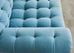 George Smith Tufted Mohair Velvet Sectional Sofa