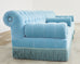 George Smith Tufted Mohair Velvet Sectional Sofa