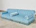 George Smith Tufted Mohair Velvet Sectional Sofa