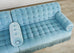 George Smith Tufted Mohair Velvet Sectional Sofa