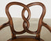 Set of Four Italian Rococo Style Venetian Walnut Armchairs