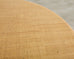 Harrison Van Horn Grasscloth Raffia Pedestal Dining Center Table