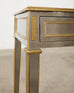 John Vesey Style Steel Bronze Neoclassical Console Desk