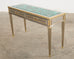 John Vesey Style Steel Bronze Neoclassical Console Desk