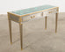 John Vesey Style Steel Bronze Neoclassical Console Desk