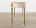 John Vesey Style Steel Bronze Neoclassical Console Desk