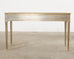 John Vesey Style Steel Bronze Neoclassical Console Desk