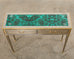 John Vesey Style Steel Bronze Neoclassical Console Desk