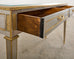 John Vesey Style Steel Bronze Neoclassical Console Desk