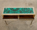 John Vesey Style Steel Bronze Neoclassical Console Desk